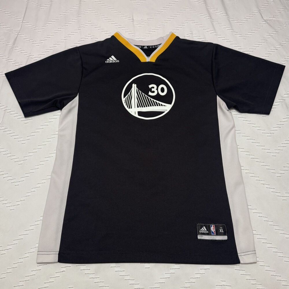 Adidas Golden State Warriors Steph Curry Slate Jersey Grey Youth XL Swingman